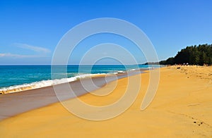 Naiyang beach at sunny day on Phuket Island