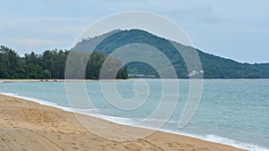 Naiyang beach at sunny day on Phuket Island