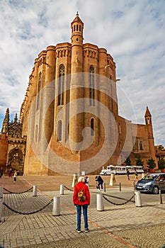 The cathedral, Sainte-CÃÂ©cile, of Albi, a city in southern France. photo