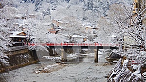 Nakabashi Bridge in Takayama