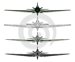 Nakajima B5 in front view