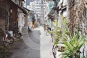 Nakazaki-cho street in Osaka, Japan