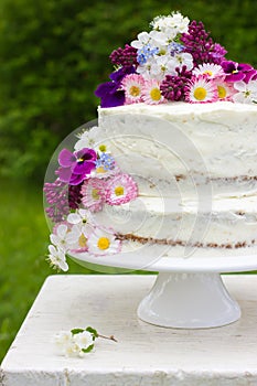 Desnudo pastel de boda 