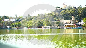 Nakki Lake is a lake situated in the Indian hill station of Mount Abu in Aravalli range