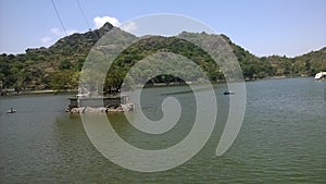 Nakki lake water with mountains