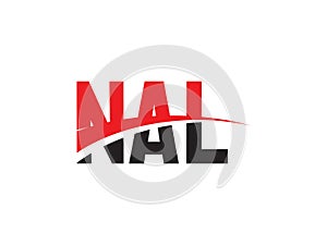 NAL Letter Initial Logo Design Vector Illustration photo