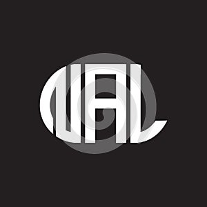 NAL letter logo design on black background. NAL creative initials letter logo concept. NAL letter design photo