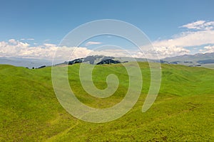 Nalati grassland with the blue sky