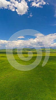 Nalati grassland with the blue sky