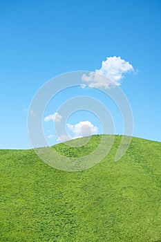 Nalati grassland with the blue sky