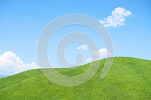 Nalati grassland with the blue sky