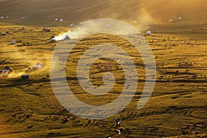 Nalati grassland at sunset photo