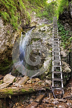 Nalepkov waterfall - Zejmarska valey, Slovakia photo