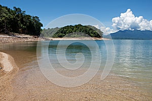Nam Ngum reservoir in Laos