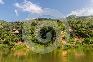 Nam Ou river near Muang Khua town, La