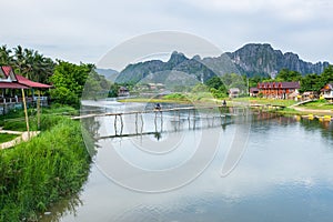 Nam Song river at Vang Vieng