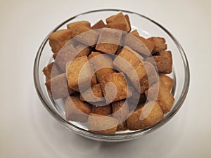 Namakpare or Salty Shakarpara, popular Diwali food or tea-time snack from Gujarat, India