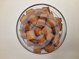 Namakpare or Salty Shakarpara, popular Diwali food or tea-time snack from Gujarat, India