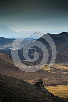 Namaskard geothermal volcanic area in North West Iceland