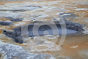 Namaskard, NÃ¡mafjall geothermal area near Lake Myvatn and Reykjahlid,Iceland