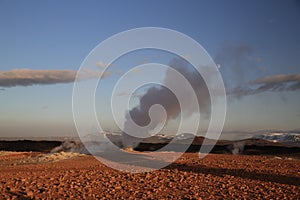 Namaskard, NÃ¡mafjall geothermal area near Lake Myvatn and Reykjahlid,Iceland