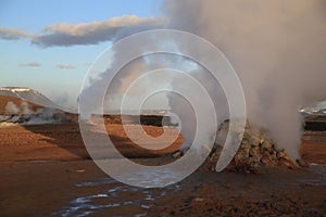 Namaskard, NÃ¡mafjall geothermal area near Lake Myvatn and Reykjahlid,Iceland