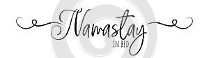 Namastay in bed, vector