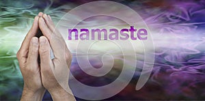 Namaste Greeting Website Header