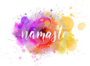 Namaste lettering