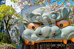 Namba Yasaka-jinja shrine in Osaka, Japan