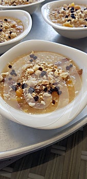 The name of this dessert is ashura, the meal made with the last provisions on Noah's Ark.