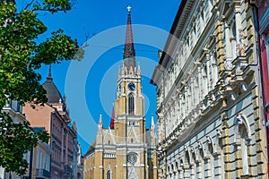 Name of Mary Catholic church in Serbian town Novi Sad