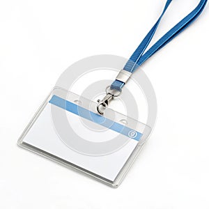 Name Tag isolated on white background