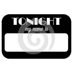 Name tag vector eps Hand drawn, Vector, Eps, Logo, Icon, crafteroks, silhouette Illustration for different uses