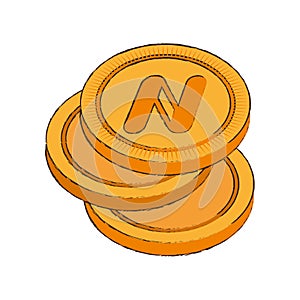 namecoin cryptocurrency stack icon
