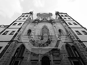 Namen-Jesu-Kirche in Bonn, black and white