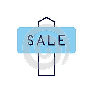 Nameplate Sale related vector icon