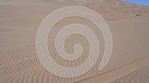 The Namib desert dunes in the Skeleton Coast in Namibia.