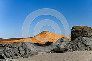 Namib sand dunes near Gobabeb
