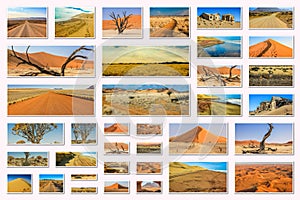 Namibia pictures collage