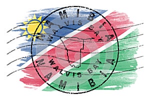 Namibia Walvis Bay Seal Map Design
