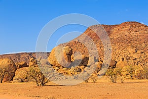 Namibian landscape Damaraland, homelands in South West Africa, Namibia