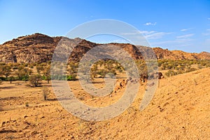 Namibian landscape Damaraland, homelands in South West Africa, Namibia