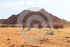 Namibian landscape Damaraland, homelands in South West Africa, Namibia