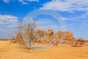 Namibian landscape Damaraland, homelands in South West Africa, Namibia photo