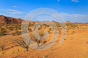 Namibian landscape Damaraland, homelands in South West Africa, Namibia photo