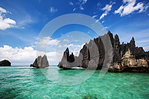 Namlol rock formation, Misool, Raja Ampat South, Papua, Indonesia