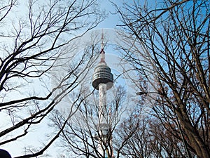 Namsan Seoul Tower or N Seoul Tower on Nam Mountain, Seoul, South Korea