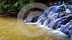 Namtok Ron Khlong Thom, hotspring Waterfall in Krabi, Thailand