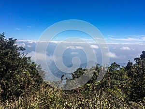 Namunukula Mountain Range at Badulla. photo